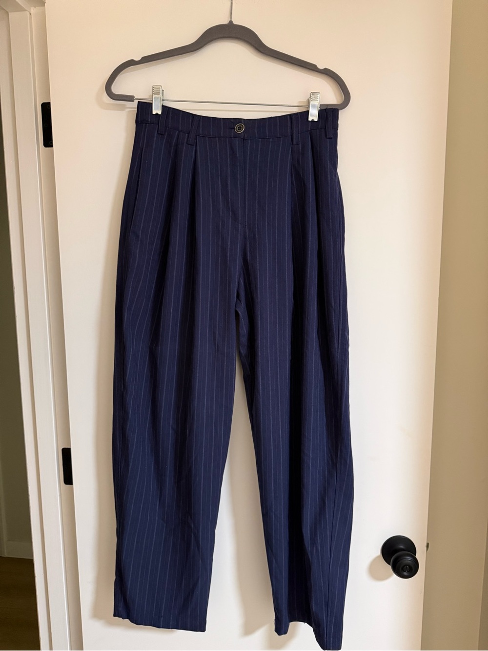 Urban Renewal Made From Remnants Navy Pinstripe Pants 4